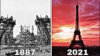 Evolution of eiffel tower 1887-2021😮/ Evolution of Paris😎😍