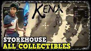 Kena Bridge of Spirits Storehouse All Collectibles (Rots, Hats, Shrines, Chests, & Spirit Mail)