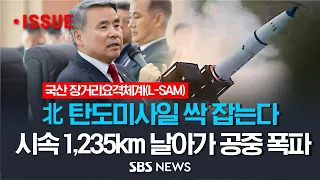 北 탄도미사일 잡는 '한국형 사드', 시속 1,235km 날아가 표적탄 요격 성공.. 사드·패트리엇·천궁과 함께 다층 방어체계 구축 / SBS