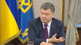 Петро Порошенко - інтерв'ю телеканалам - 01.08.2014