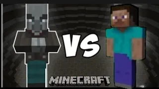 vindicator vs Steve in minecraft