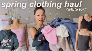 HUGE SPRING TRY ON CLOTHING HAUL!🌸 *ft. White Fox*