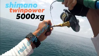 SHIMANO TWIN POWER 5000 XG VS tenggiri remp-it | REAL DRAG SOUND #malaysiaANGLE