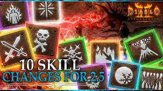 10 SKILL CHANGES That Would Have a HUGE IMPACT in Patch 2.5 - Diablo 2 Resurrected