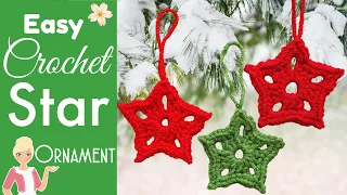 Christmas Crochet Star Ornaments - Great for Your Tree or Gifts!