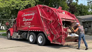 Community Disposal Kenny McNeilus Rear Loader Garbage Truck