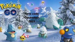 Pokèmon go- Promo code- December 2021