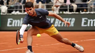 Carlos Alcaraz vs Stefanos Tsitsipas - Extended Highlights French Open 2024