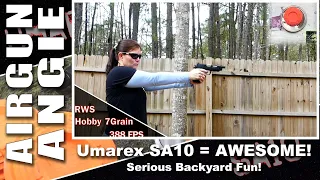 The Umarex SA10 Pellet/BB Pistol VS Clay Targets-10/15/20 Yards