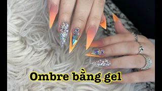 Làm ombre bằng gel | Nail art designs 2023 | nail tutorial #nails4.0