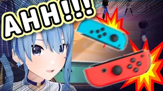 Suisei Accidentally YEETS Her Switch Controller 【ENG Sub/Hololive】