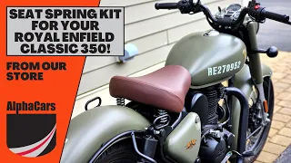 Enhance the Authentic Look of Your Royal Enfield Classic 350 With the Seat Spring Kit!