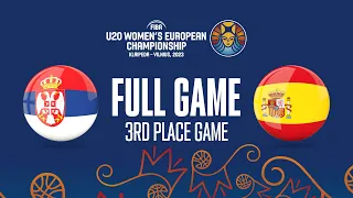 3RD PLACE GAME: Serbia v Spain | Full Basketball Game | FIBA U20 Women's European Championship 2023