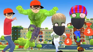 Papa And Nickhulk Vs Couple Zombies Stealing Saves My House - Scary Teacher 3D Happy Ending