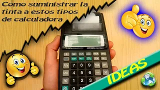 🖨️💉✒️ Como suministrar la tinta y con qué a estos tipos de calculadora 🖨️💉✒️