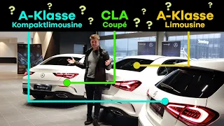 DER Mercedes A-Klasse Vergleich: Kompaktlimousine / Limousine / CLA Coupé ALLE Vorteile & Nachteile