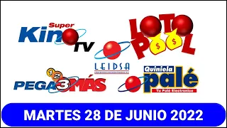 LEIDSA QUINIELA PALE – PEGA 3 MÁS – KINOTV – LOTOPOOL – LOTOMAS 28 DE JUNIO 2022