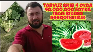 Tarvuz ekib 4 oyda 40.000 000 foyda dexqonchilik biznesi 4000$ daromad