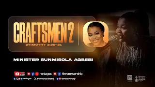 MINISTER SUNMISOLA AGBEBI ELECTRIFYING MINISTRATION AT CRAFTSMEN 2