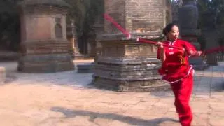 Three Section Staff Woman Shaolin Temple 2012