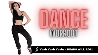 DANCE FITNESS WORKOUT | Yeah Yeah Yeahs - HEADS WILL ROLL | @hoopingmama