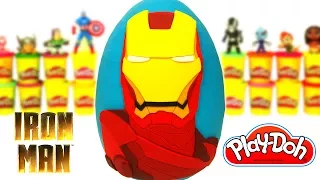 Huevo Sorpresa Gigante de Iron Man en Español de Plastilina Play Doh