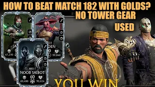 How to Beat Match 182 With Golds? Kold War Tower MK Mobile