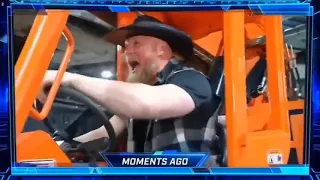 Brock Lesnar break car door