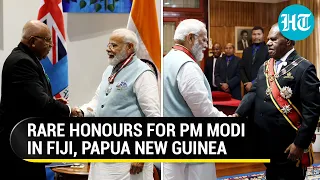 PM Modi conferred with highest civilian honours by Fiji, Papua New Guinea | Watch