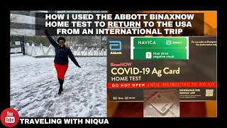 Using the ABBOTT COVID-19 BinaxNOW HOME TEST via EMED for Travel | Full Process | Returning to USA