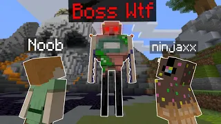 J'ai troll un Noob avec des Boss Cheaté sur Minecraft..