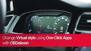 How to change Volkswagen Golf virtual cockpit-style in One-Click