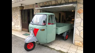 Piaggio Ape MP550 restoration completed