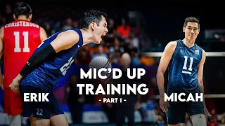 USA Men's Volleyball Mic'd Up | Erik Shoji & Micah Christenson Part 1