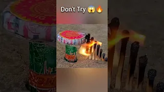 Bullet Chakri Matchstick Amazing Cracker experiment 😱 || Diwali cracker testing 2024😜🔥#shorts