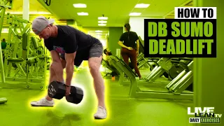 How To Do A SINGLE DUMBBELL SUMO DEADLIFT | Exercise Demonstration Video and Guide