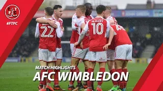 AFC Wimbledon 0-1 Fleetwood Town | Highlights