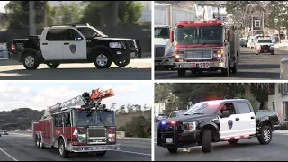 Rare Traffic Trucks Responding! Police Cars, Fire Engines and Ambulances responding compilation #12.