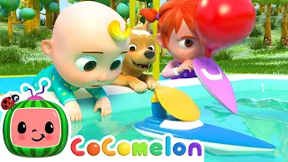 Balloon Boat Race | BEST OF CoComelon Karaoke | Sing Along With Me! | Baby Songs | Moonbug Kids