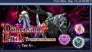 DFFOO[GL] FEOD Transcendence Tier 4