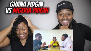 🇬🇭 vs 🇳🇬 MORE PIDGIN LESSONS! American Couple Learns Ghana Pidgin vs Nigerian Pidgin