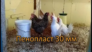 Утепление курятника ЭППС