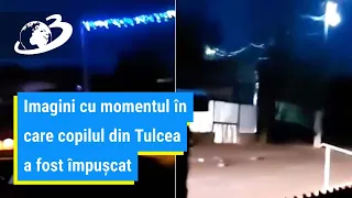 Primele imagini cu momentul în care copilul din Tulcea a fost împușcat de un polițist