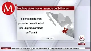 Jalisco: suman 10 ejecutados y ocho ‘levantados’ en 24 horas