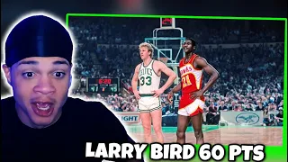 LeBron Fan Reacts To Larry Bird Scores 60 On Atlanta Hawks 1985!!