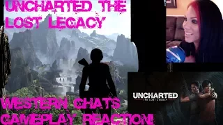 UNCHARTED: THE LOST LEGACY - WESTERN GHATS GAMEPLAY - REACTION VIDEO! - PS4