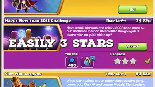 Clash of Clans (COC) / Happy New Year 2023 Challenge / Easily 3 Stars