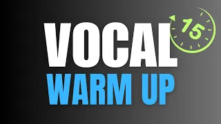 COMPLETE 15 Minute VOCAL Warm Up for GUYS