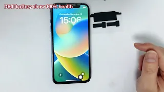 Shows 100% health status, DEJI iPhone 11 battery replacement guide