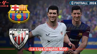 eFootball 2024 • Barcellona Vs Athletic Bilbao • La Liga Graphic MOD